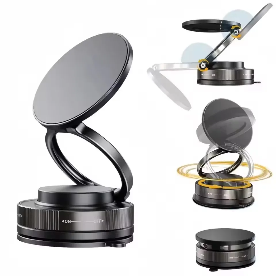 Car Mirror - Upgraded 360°Vacuum Magnetic Phone Holder, Magnetic