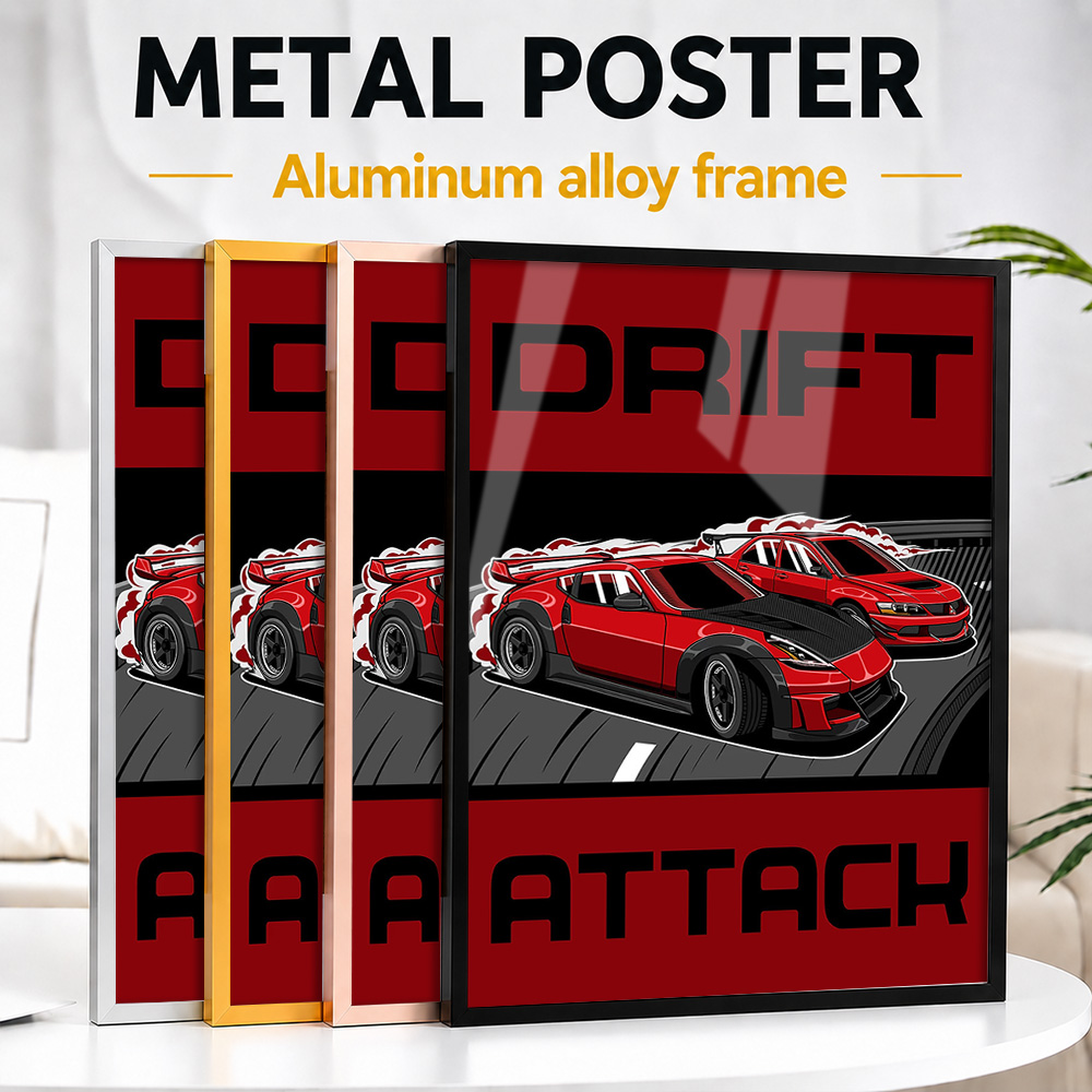 Drift Attack Cars Framed Metal - Car Mirror recension och pris