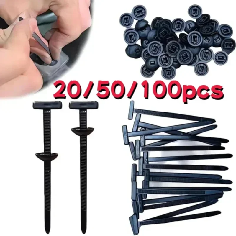 5-200pcs Nylon Cable Tie Buckl - Car Cable Organizer recension och pris