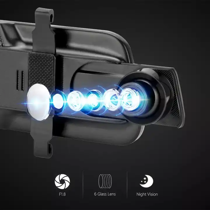 10'' Mirror Dash Cam Night Vis - Car Mirror recension och pris