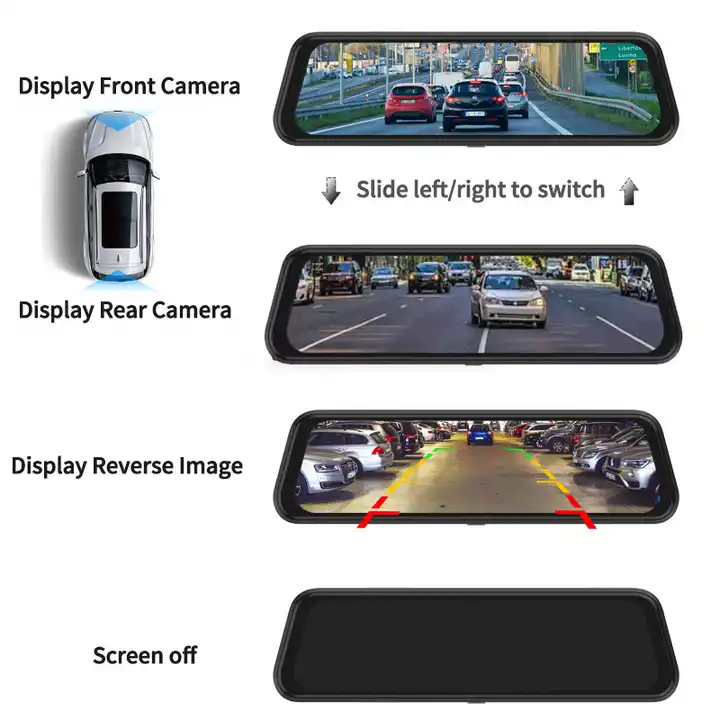 10'' Mirror Dash Cam Night Vis - Car Mirror recension och pris