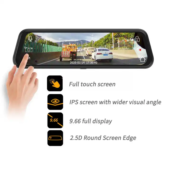 10'' Mirror Dash Cam Night Vis - Car Mirror recension och pris