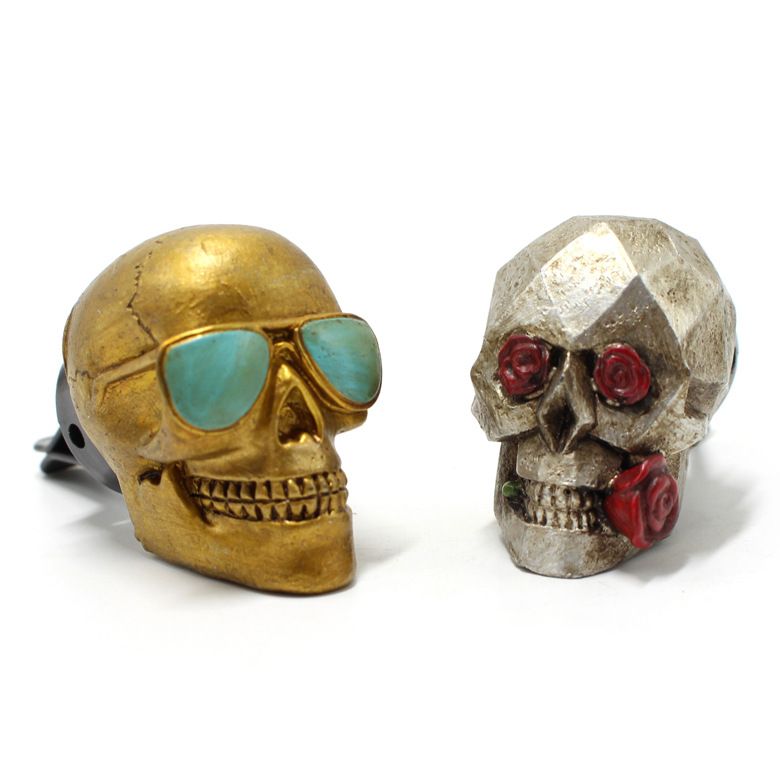 2‌pcs/set Resin Rose Skull Car - Car Air Freshener recension och pris
