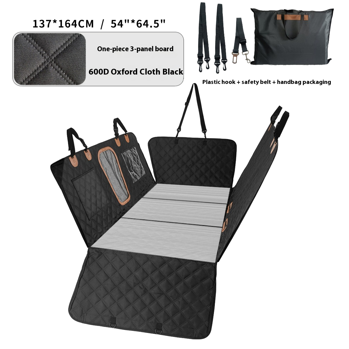 Three-Panel Solid Car Rear-Sea - Car Seat Cover recension och pris