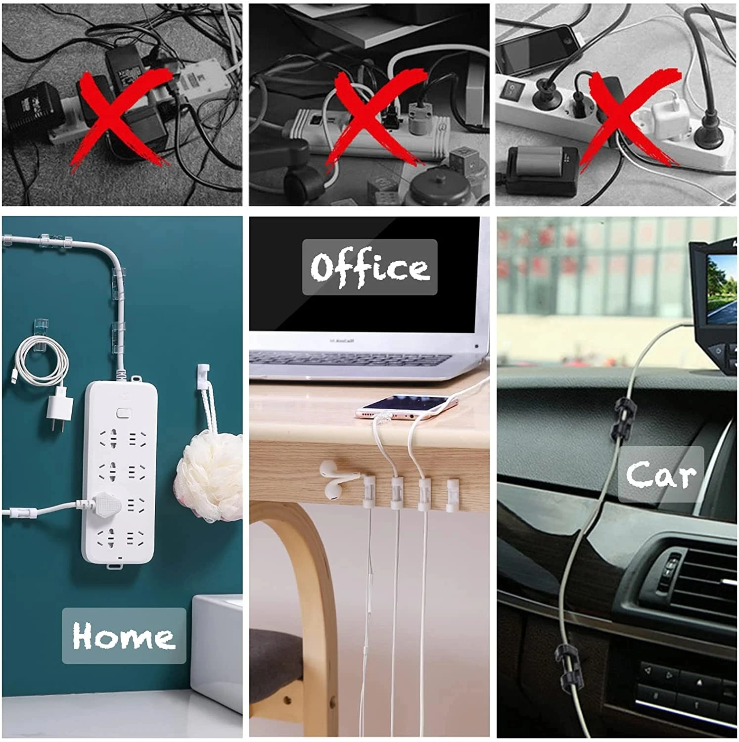 Cable Clips Organizer Drop Wir - Car Organizer recension och pris